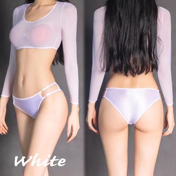 3カラー つるつる 光沢感 ダブル サイド ストリング ショーツ sbc5100   フルバック 下着 美尻 悩殺 エロい下着 パンティ アンダー |  | 01