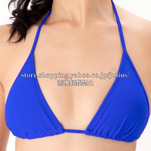Ｔバック マリンビキニ 三角ビキニ 胸パット入 水着 ブルー 青     セパレート レディース ブラジリアン 見せブラ 紐パンツ 競泳 |  | 05