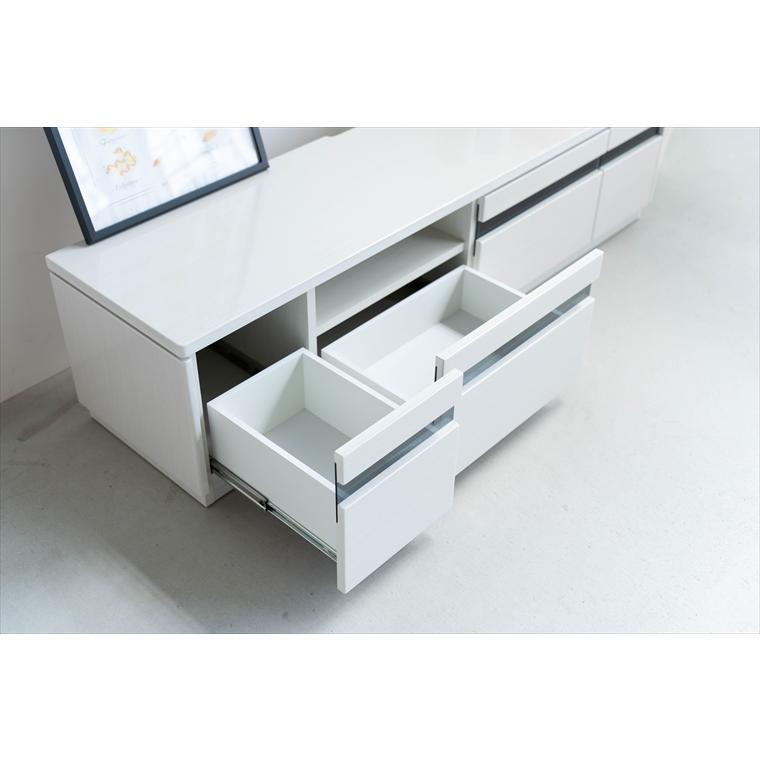 ローボード 収納 白 160cm テレビ台 おしゃれ W1600 D400 H400