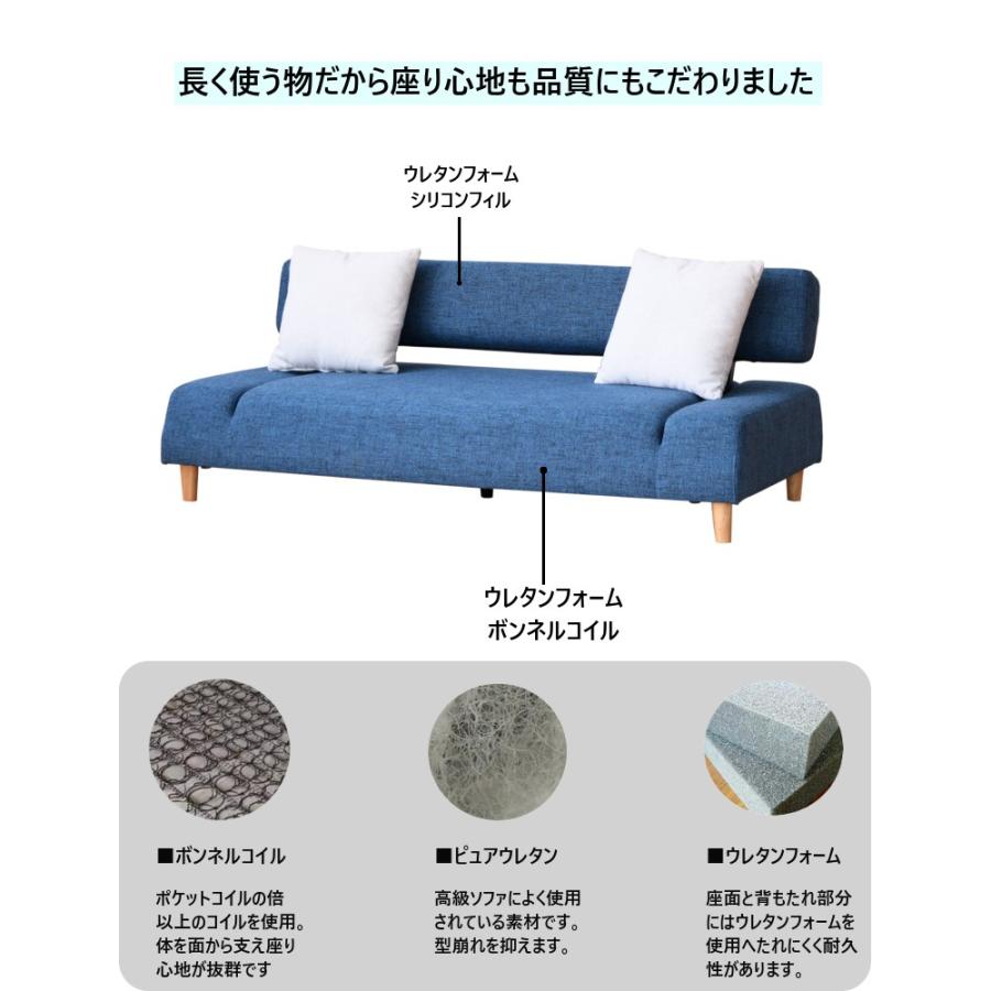 ソファ 3人掛け 横幅192 ソファー ソファーベッド ソファベッド