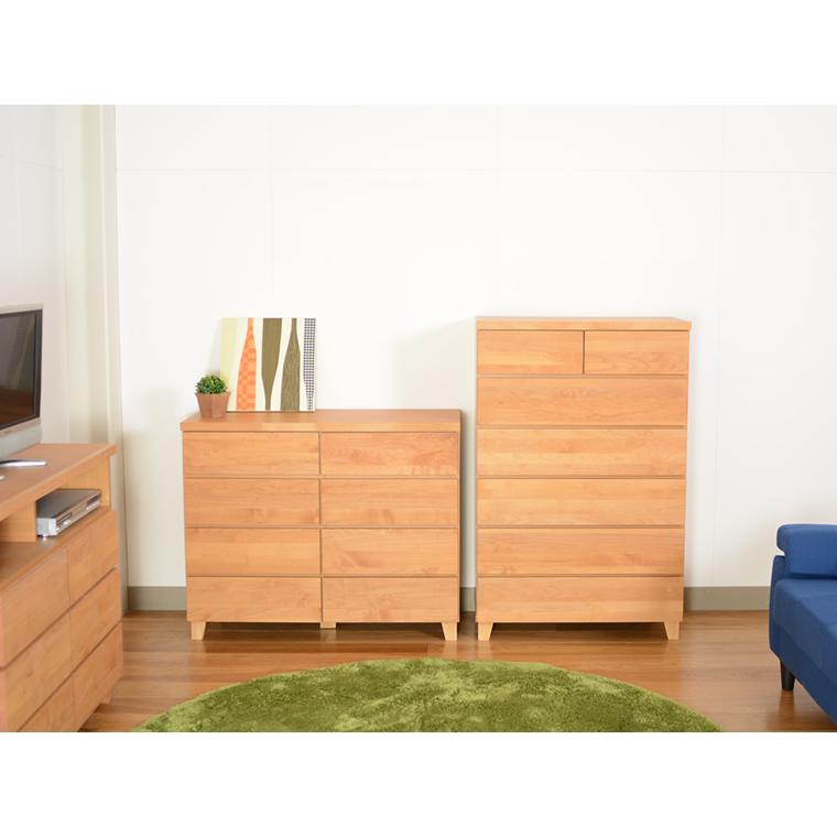 ハイチェスト たんす チェスト 幅80 フルオープン 引き出し 6段 高さ