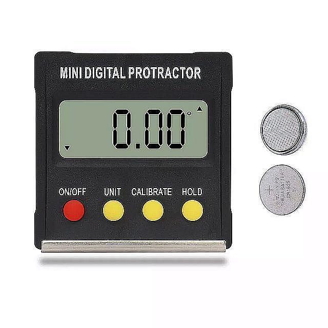 R D 360度 ミニ デジタル 分度器 傾斜計 電子 レベル ボックス 磁気 ベース 測定 ツール0 以上節約