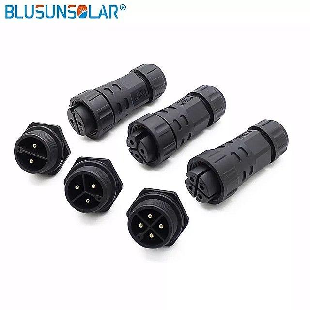 20 セット ロット M29 防水ケーブルコネクタワイヤ雄雌パネル防水コネクタと 2Pin 、 3Pin 、 4Pin コネクタ