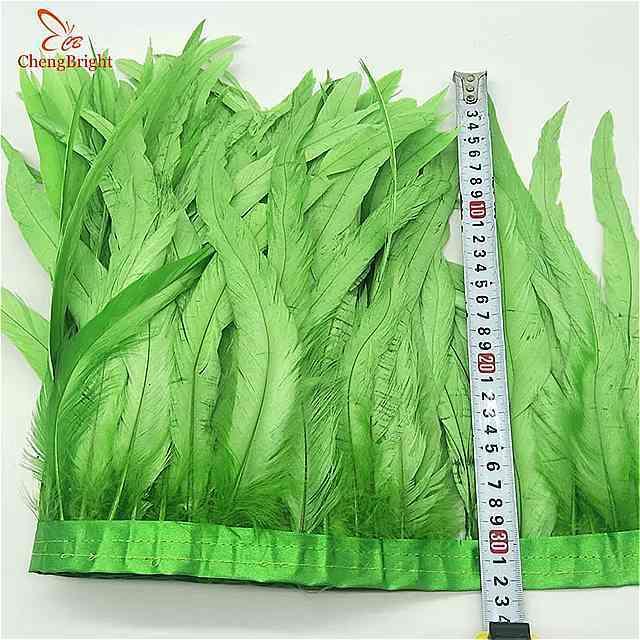 10 羽 ヤード ゴールド尾 羽 トリム 12 14 フリンジ 30 35 センチ その他和洋裁