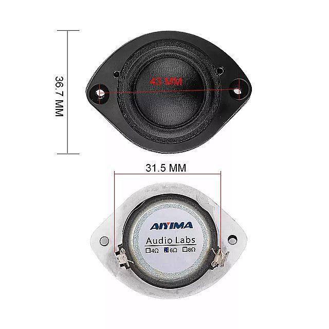 AIYIMA 2 個 ツイーター スピーカー ユニット 6 オーム 20 ワット シルク 膜 ミニ スピーカー 高温 スピーカー ネオジム  100％本物保証！