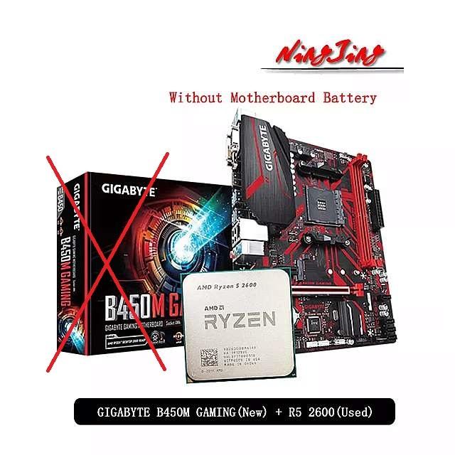超高品質で人気の Amd Ryzen 5 2600 R5 2600オリジナル Cpu ギガバイト Ga B450m ゲーム オリジナル マザーボード 公式販促 Bqati Com Pk
