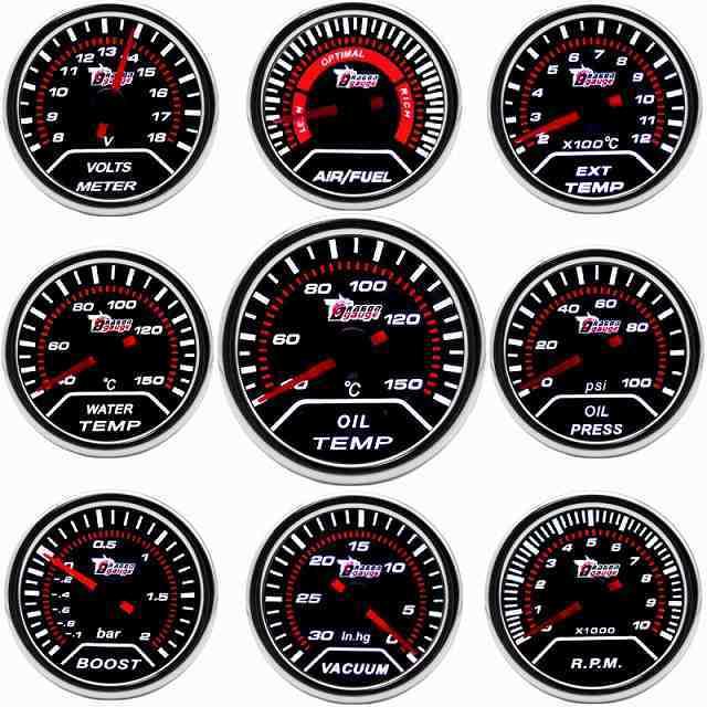 2 52ミリメートル 車 のオイル圧力ブースト計バーpsi排気温度水温油温空気燃料計タコメータ真空ゲージ ジャンボ Yahoo 店 通販 Yahoo ショッピング