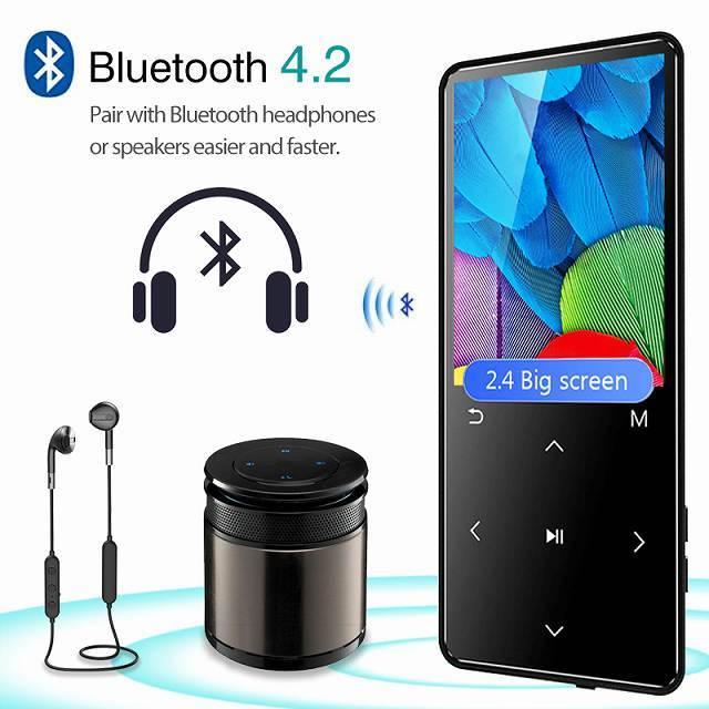 REDANT MP3  プレーヤー  4ギガ Bluetooth とスピーカータッチキー 2.4 "画面ハイファイ ウォークマン  MP 3 Fl｜jumbo111｜04