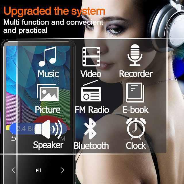REDANT MP3  プレーヤー  4ギガ Bluetooth とスピーカータッチキー 2.4 "画面ハイファイ ウォークマン  MP 3 Fl｜jumbo111｜06