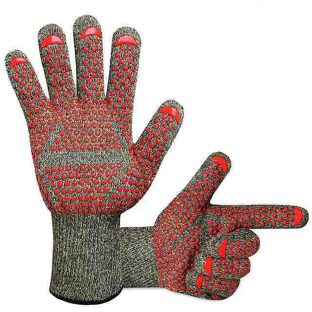 ペア耐火 手袋 800 バーベキュー 高温 くい 手袋 バーベキュー アラミド カットプルーフ 防水 電子レンジ 手袋 0 Gecebeylge Cosbrapim Com Br