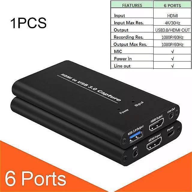 今季一番 ビデオ レコ ビデオ hdmi への usb カード キャプチャ 60hz 60 18k 4 hdmi 3.0 usb カード キャプチャ その他ディスクドライブ Color:Black 6 Port - raffles.mn 今季一番 ビデオ レコ ビデオ hdmi への usb カード キャプチャ 60hz 60 18k 4 hdmi 3.0 usb カード キャプチャ その他ディスクドライブ Color:Black 6 Port - raffles.mn