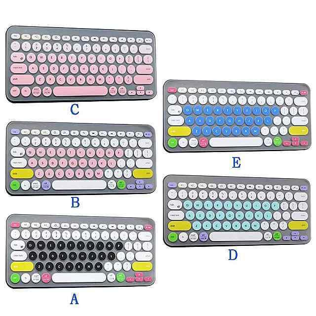 Besegad シリコン ノートブック キーボード カバー カラフルなステッカーlogitech K380用のスキン カバー Blueto 1 ジャンボ Yahoo 店 通販 Yahoo ショッピング