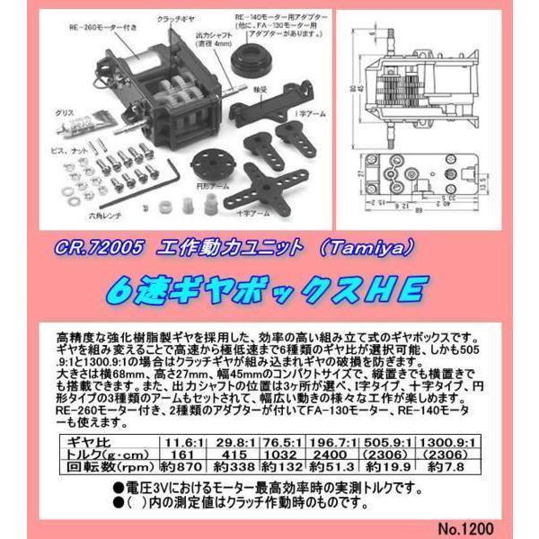 CFT-72005　工作　６速ギャーボックス HE （田宮） | 