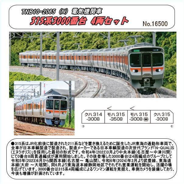 TNB10-2065 (N) 315系3000番台 4両セット (Kato) : ホビーショップ