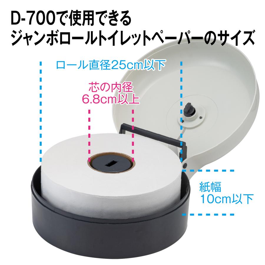 業務改善ツール 【ケース販売6ケース60巻入り】 トイレットペーパー 業務用 700m ジャンボロール 大容量 交換回数削減 施設用 工場用 道の駅_2