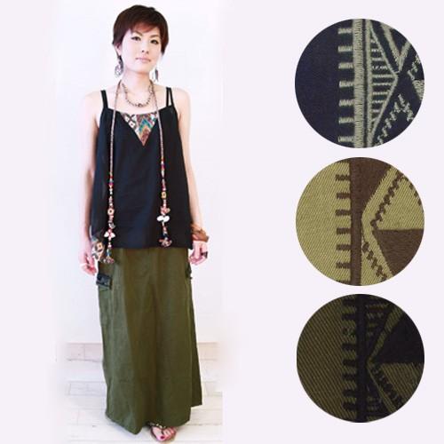 チノクラフトスカート アジアンファッション エスニックファッション Gato ガト Pippal ピッパル 南米 ネイティブアメリカン 刺繍 ロングスカート 094 100 アジアン エスニック雑貨ジュンパ 通販 Yahoo ショッピング