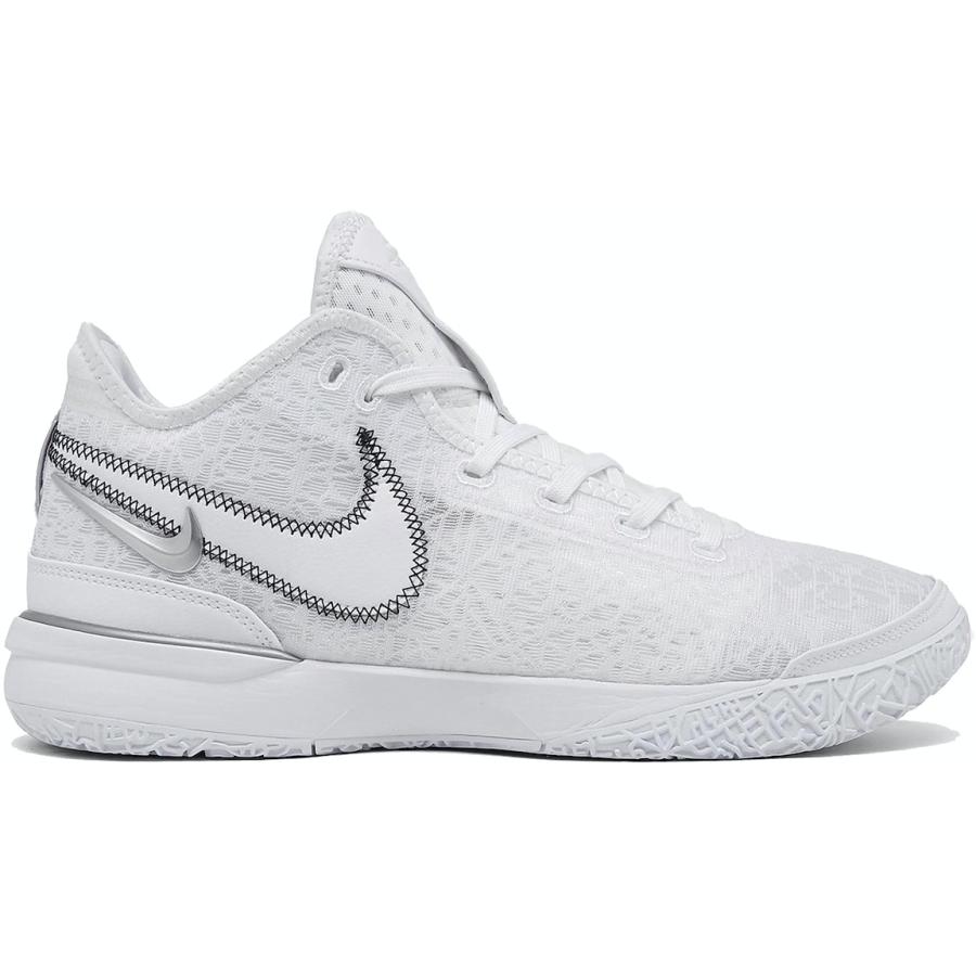 Nike Zoom LeBron NXXT Gen White Metallic Silver : スニケス Nike Zoom LeBron NXXT Gen White Metallic Silver : スニケス