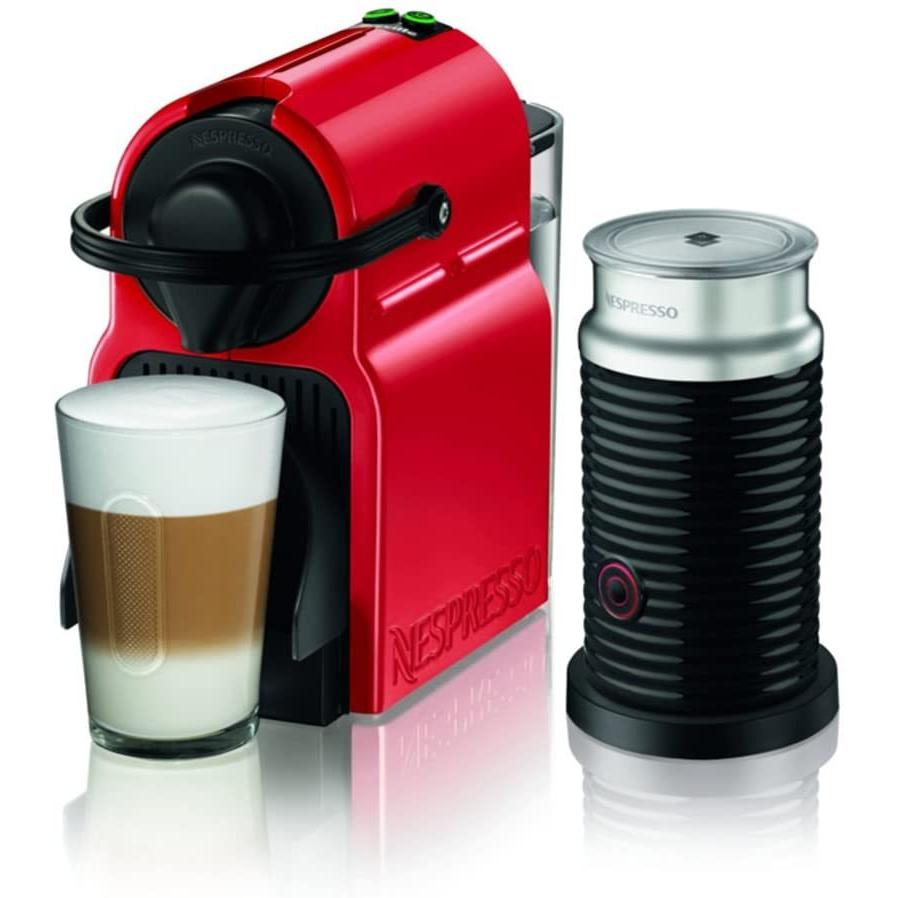 NESPRESSO イニッシア & エアロチーノ3【美品】 ネスプレッソ コーヒーメーカー イニッシア エアロチーノセット ルビー