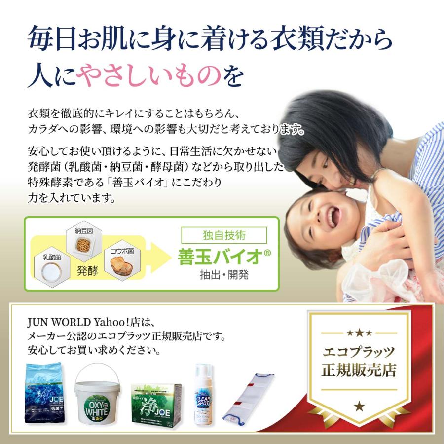 EcoPlatz（エコプラッツ） クリアスポット 善玉バイオ シミ汚れ洗剤 泡