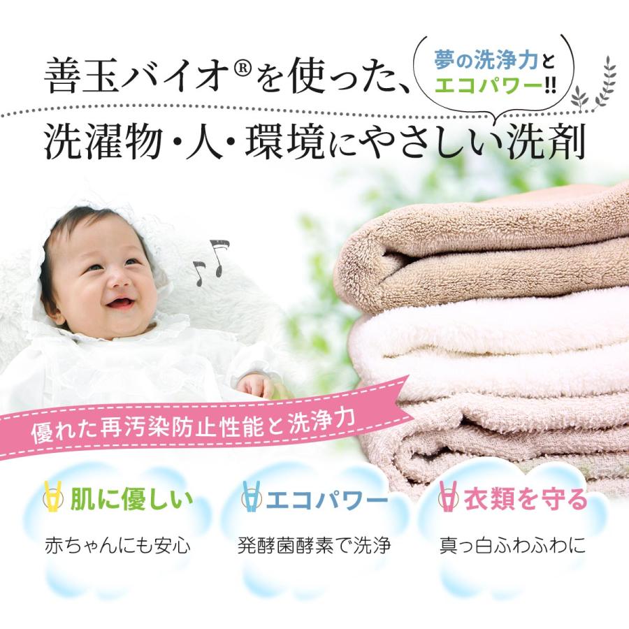 善玉バイオ浄 JOE抗菌プラス エコプラッツ 粉末エコ洗剤 無香料
