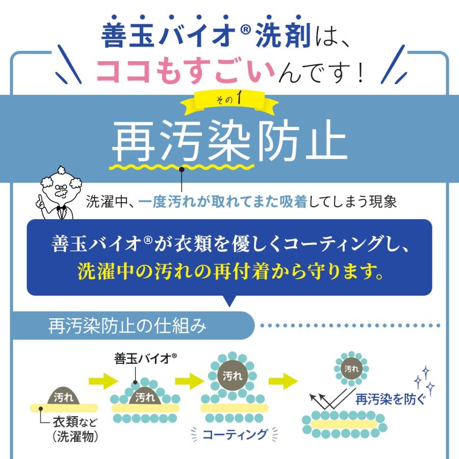 善玉バイオ浄 JOE抗菌プラス エコプラッツ 粉末エコ洗剤 無香料 無リン 無蛍光 無漂白剤 1.3kg 4袋セット(詰替容器スプーンなし)｜jun-world｜08