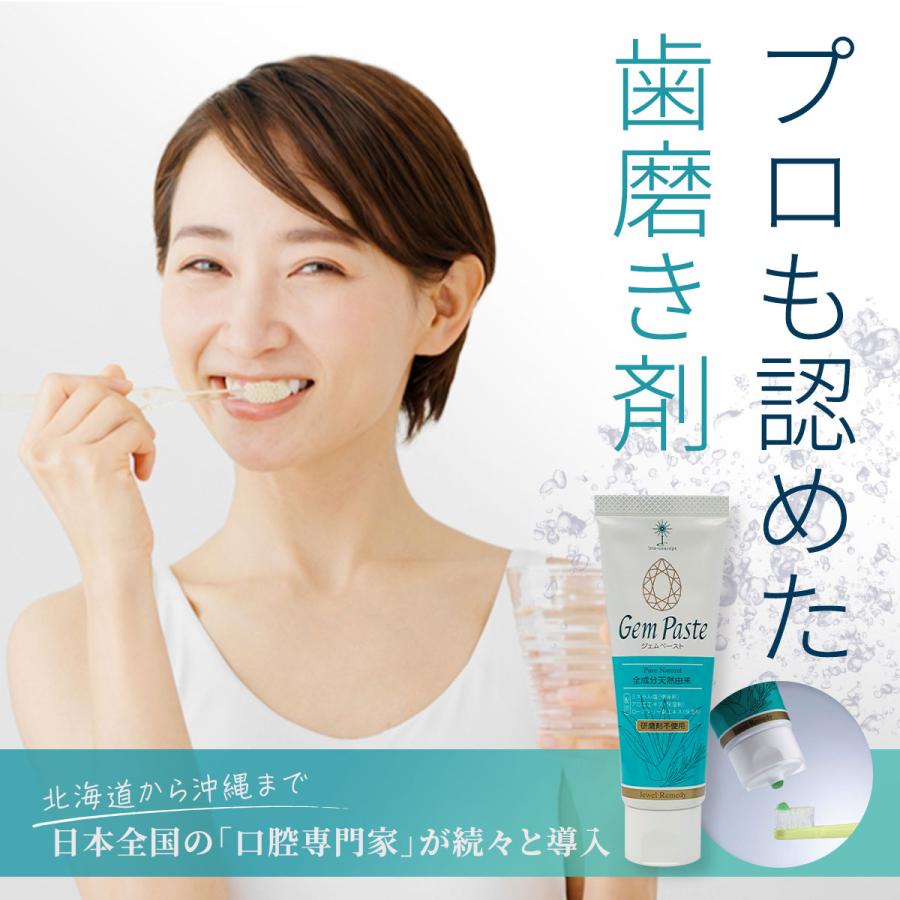 ジェムペースト 歯磨きジェル 携帯用18g 3本セット 全成分天然由来 無