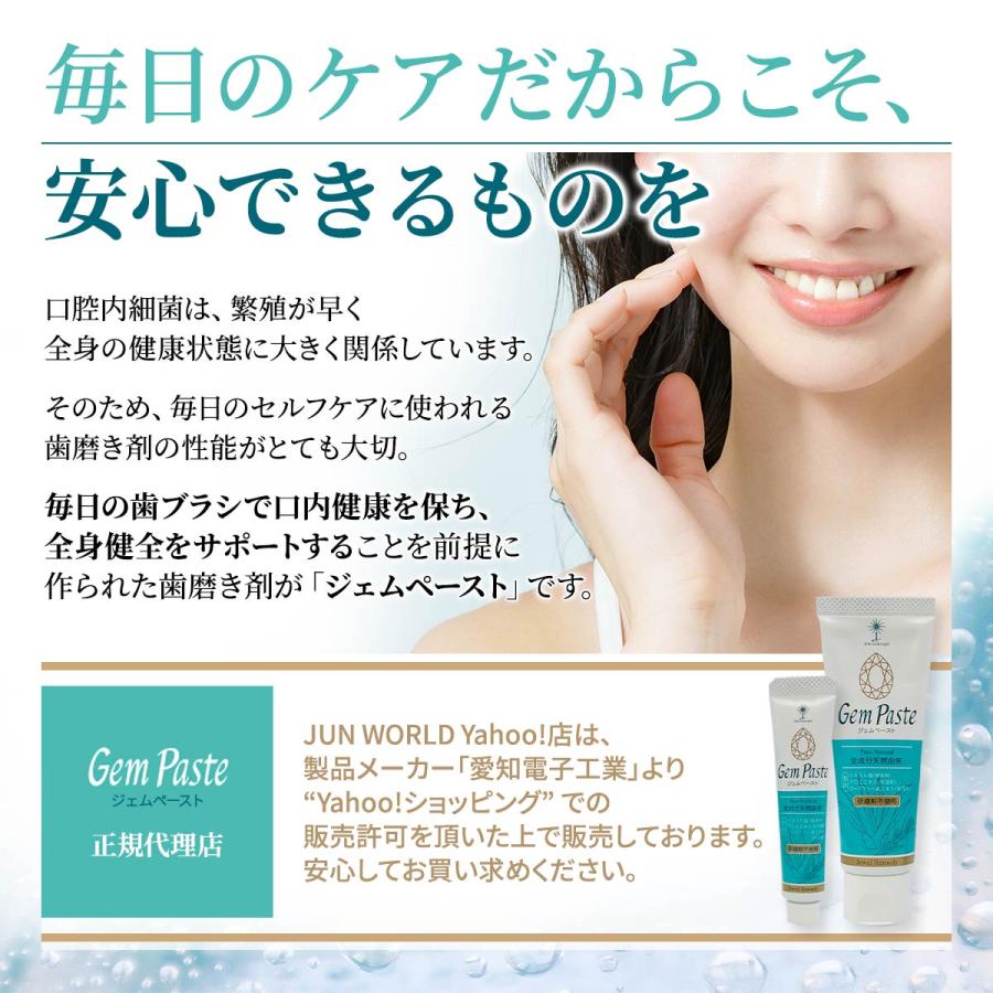 ジェムペースト 歯磨きジェル 65g 全成分天然由来 無添加 フッ素なし 歯磨き粉 研磨剤不使用 口臭ケア |  | 08