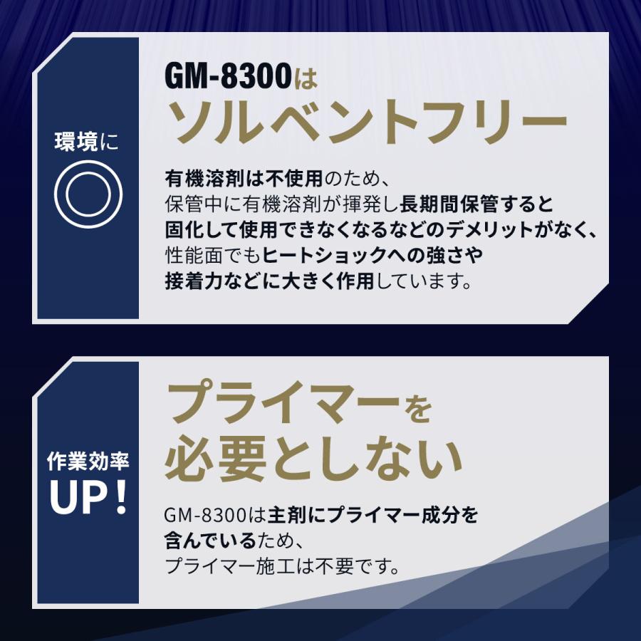 GM-8300 ジーナス 44gセット 次世代型エポキシパテ 接着補修材 アルミパテ |  | 03