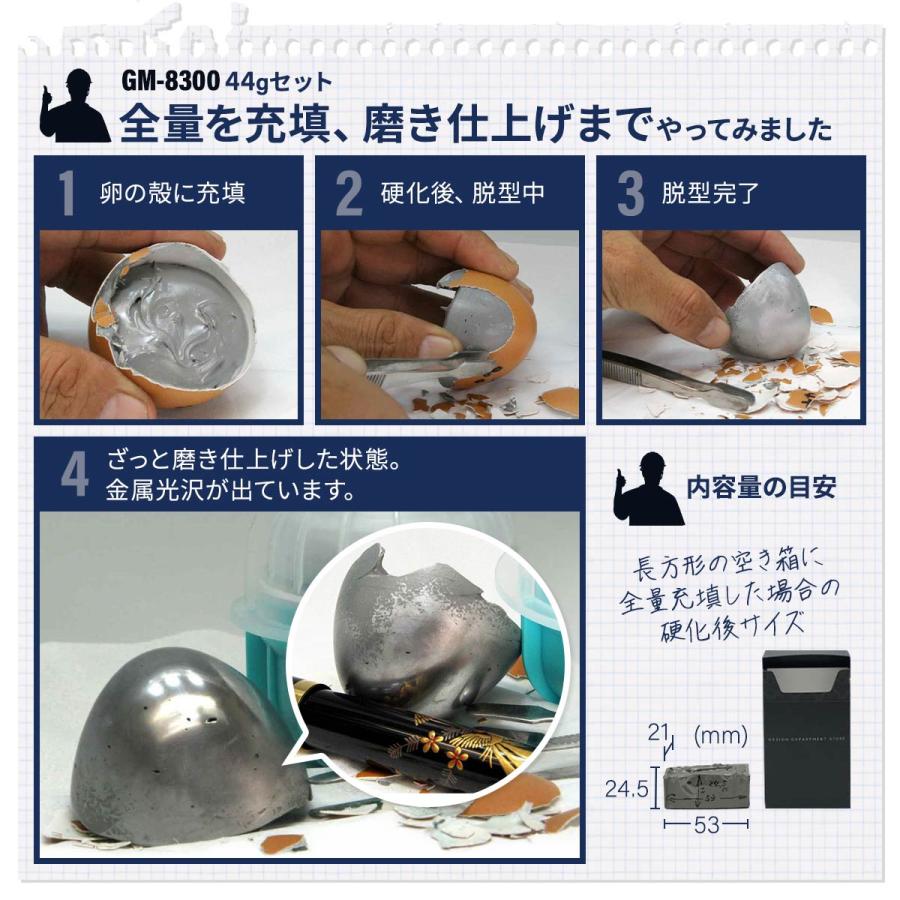 GM-8300 ジーナス 44gセット 次世代型エポキシパテ 接着補修材 アルミパテ |  | 08