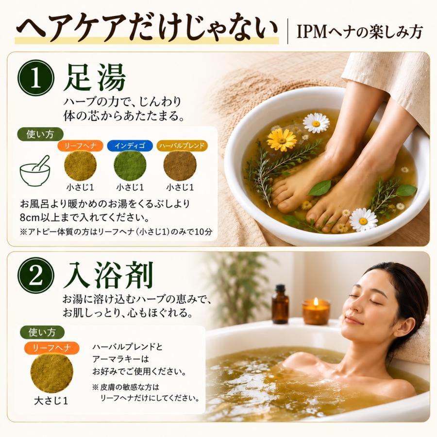 IPM ヘナ インディゴ 100g【エコ洗剤1個つき】 オーガニック 白髪染め