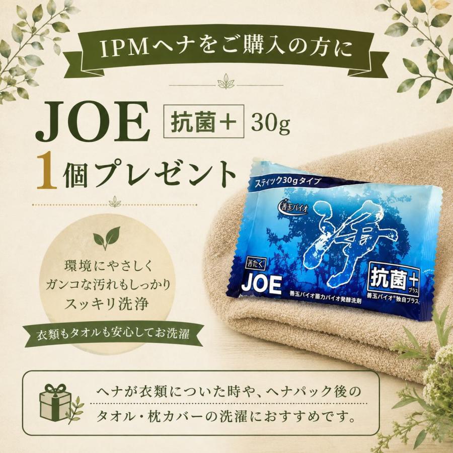 IPM ヘナ インディゴ 100g【エコ洗剤1個つき】 オーガニック 白髪染め