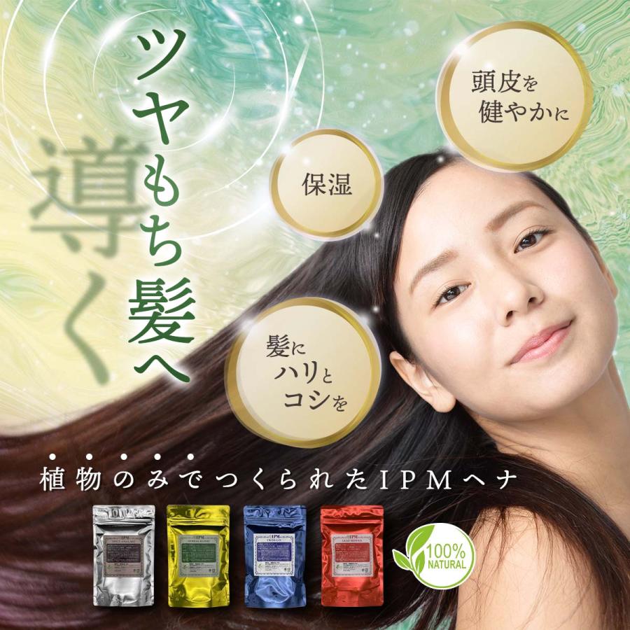 IPM ヘナ リピーター2点セットリーフヘナ+インディゴ 各100g 【選べる