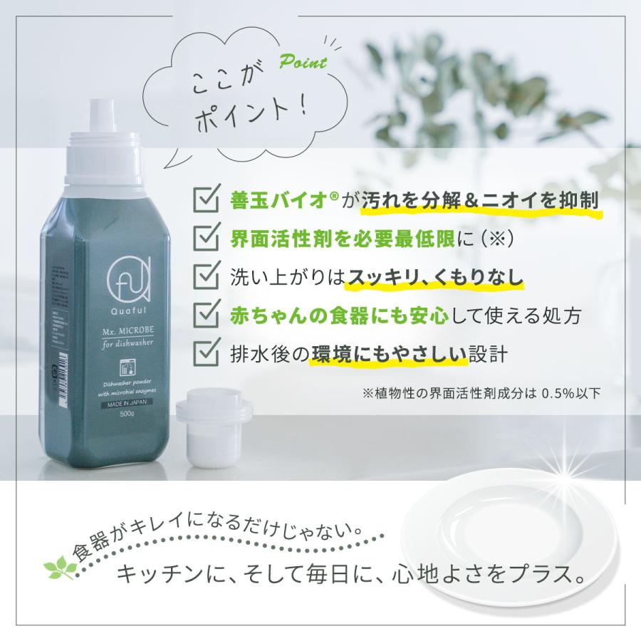 クオフル 善玉バイオの食洗機用洗剤 エコプラッツと共同開発 しょく