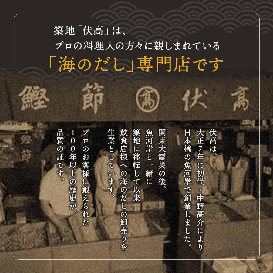 築地 伏高 濃醇だし 200ml 15倍にうすめるだけの液体和風出汁 酵母エキス不使用 完全無添加 毎日のお味噌汁 だし巻き卵などに｜jun-world｜10