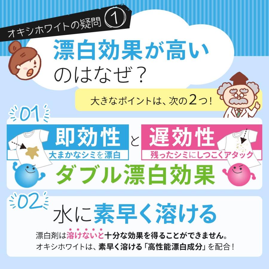 善玉バイオ オキシホワイト 1.0kg エコプラッツ 酸素系漂白剤 粉末 常温の水ですばやく溶ける 漂白剤 衣類 洗濯用 キッチン 除菌 日本製 | EcoPlatz | 04
