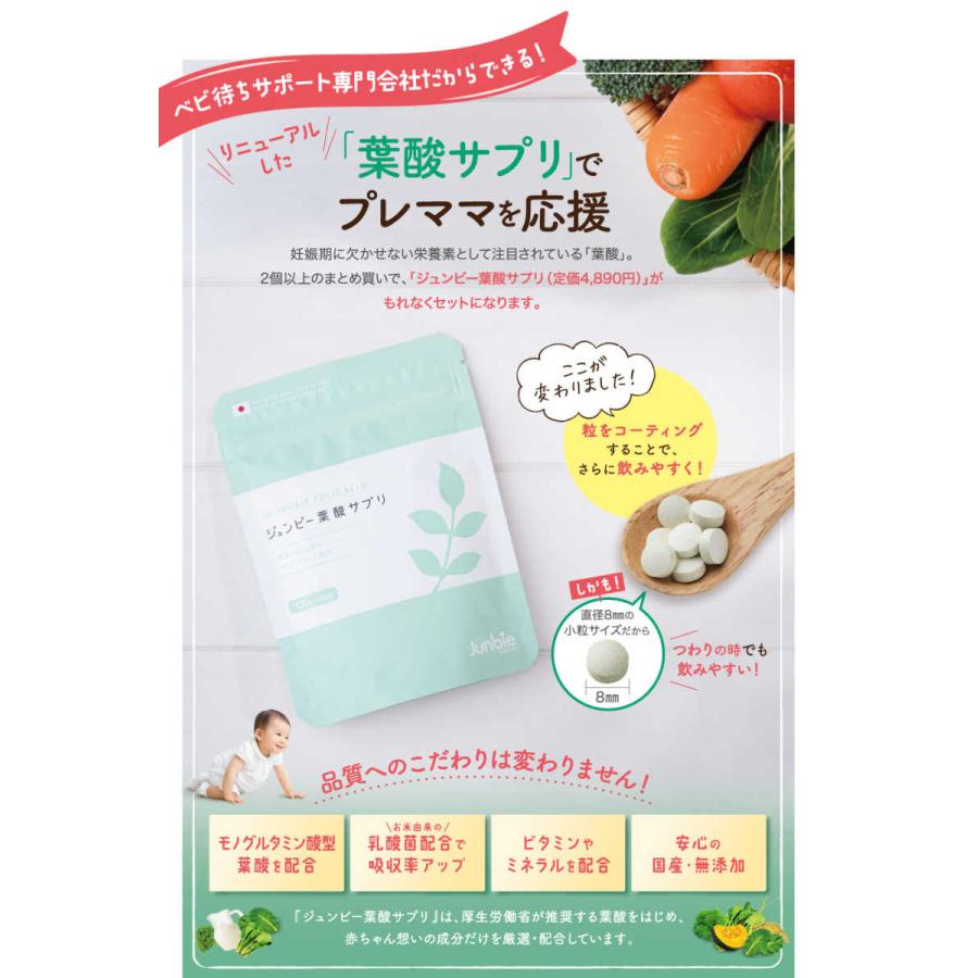 いつでも送料無料 グリーンゼリー 2箱セット 葉酸サプリがセットになっ