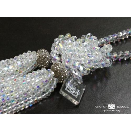 ジャンクションプロデュース 水晶 ふさ ブラック クリスタル キラキラ  