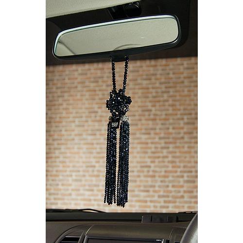 ジャンクションプロデュース 水晶 ふさ ブラック クリスタル キラキラ  