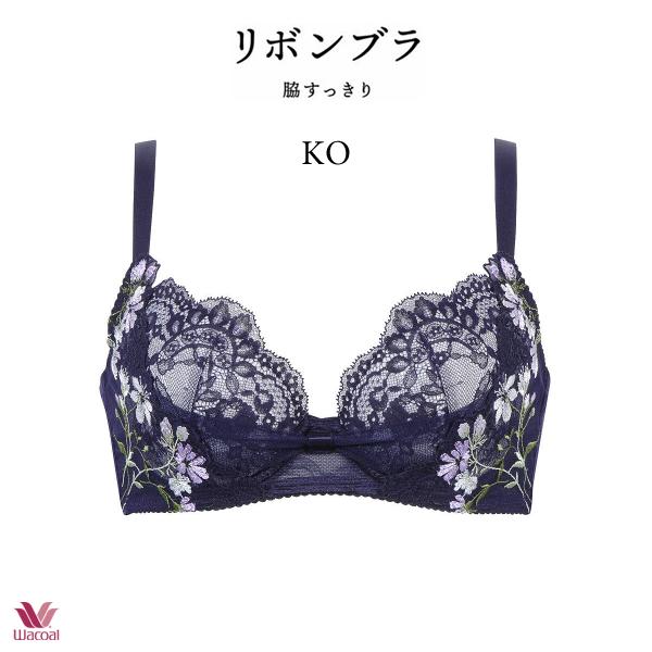 WACOAL（ワコール） リボンブラ 脇すっきり ブラジャー BRB413 3/4