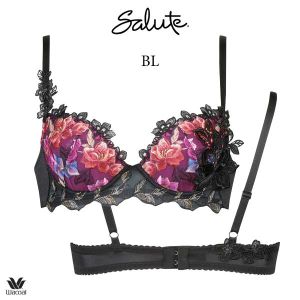 ワコール サルート 46G ブラジャー BTJ446 3/4カップワイヤー (P-up 