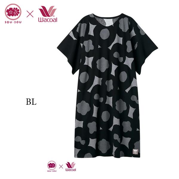 WACOAL（ワコール） ルームウェア SOU・SOU ワンピース RNT214 M-L 綿