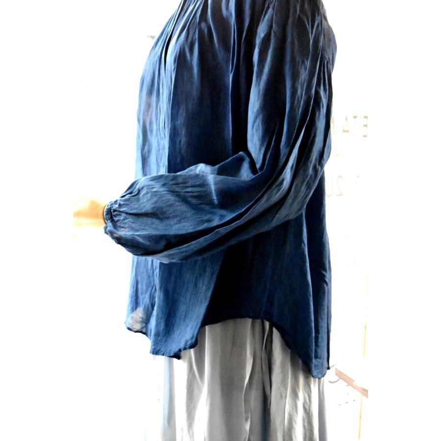 enrica（エンリカ） 24A/W コットンシルクギャザーブラウス : junemie