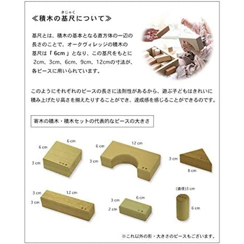 【〜6/6まで出品】 オークヴィレッジ 寄木の積木 ふくろ入り 国産材使用で無塗装、安心安全の木のおもちゃ 積み木 セット 知育 日本製 【J1984219435】(10322円)