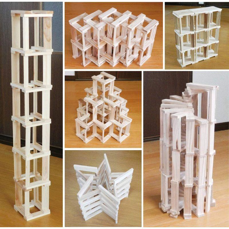 からからつみき108 (9×27×108mm) 800ピースコンテナ入 知育玩具 国産 無塗装 木のおもちゃ 9×27×108mm 800ピースコンテナ入 知育玩具 国産 無塗装 木のおもちゃ