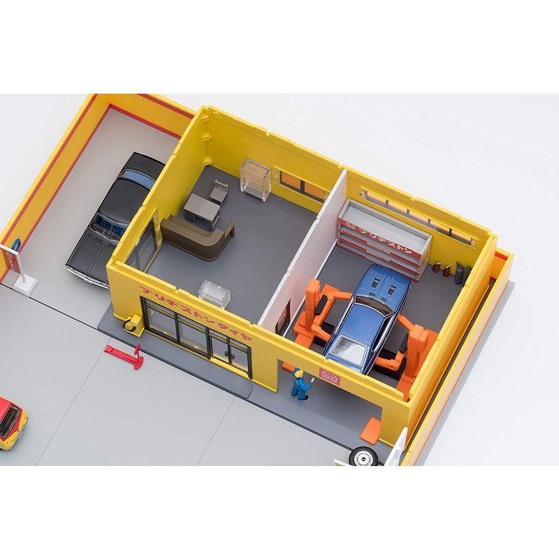 トミーテック トミカラマ ヴィンテージ 1/64 05b タイヤショップ (ブリヂストン) ミニカー用 ABS樹脂製 アクセサリー 完成品 トミカラマ ヴィンテージ 1/64 05b タイヤショップ ブリヂストン ミニカー用 ABS樹脂製 アクセサリー 完成品