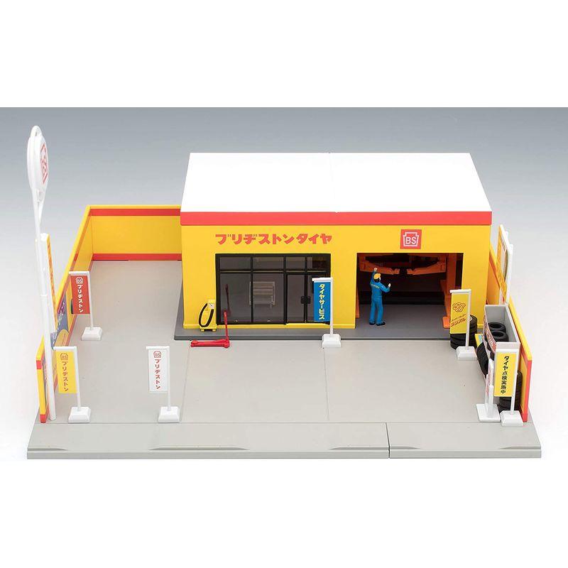 トミーテック トミカラマ ヴィンテージ 1/64 05b タイヤショップ (ブリヂストン) ミニカー用 ABS樹脂製 アクセサリー 完成品 トミカラマ ヴィンテージ 1/64 05b タイヤショップ ブリヂストン ミニカー用 ABS樹脂製 アクセサリー 完成品