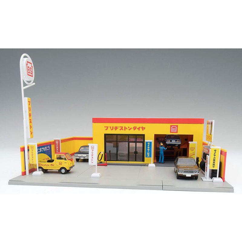 トミーテック トミカラマ ヴィンテージ 1/64 05b タイヤショップ (ブリヂストン) ミニカー用 ABS樹脂製 アクセサリー 完成品 トミカラマ ヴィンテージ 1/64 05b タイヤショップ ブリヂストン ミニカー用 ABS樹脂製 アクセサリー 完成品