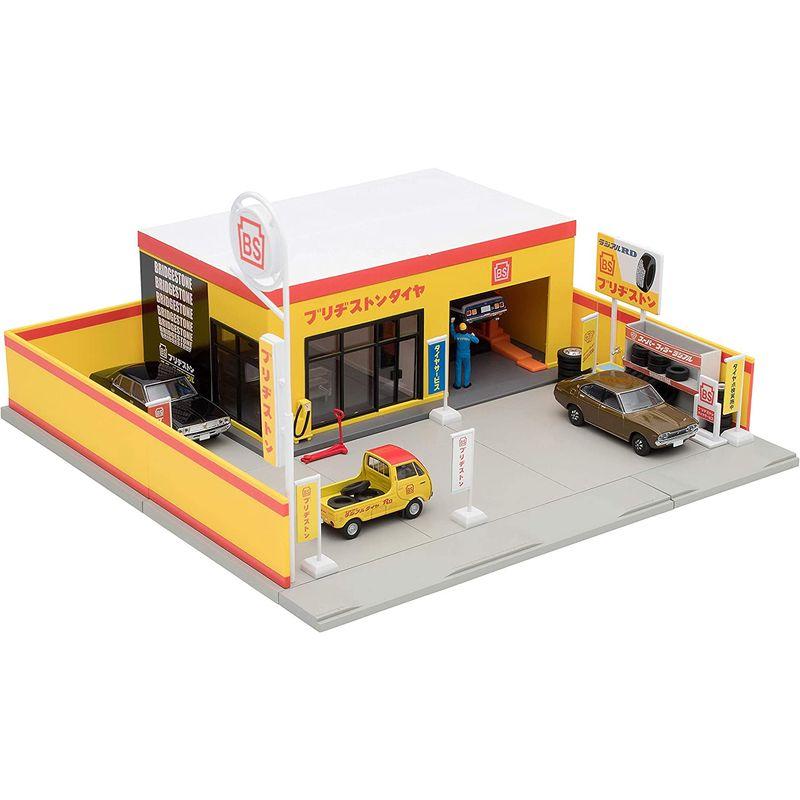 トミーテック トミカラマ ヴィンテージ 1/64 05b タイヤショップ (ブリヂストン) ミニカー用 ABS樹脂製 アクセサリー 完成品 トミカラマ ヴィンテージ 1/64 05b タイヤショップ ブリヂストン ミニカー用 ABS樹脂製 アクセサリー 完成品