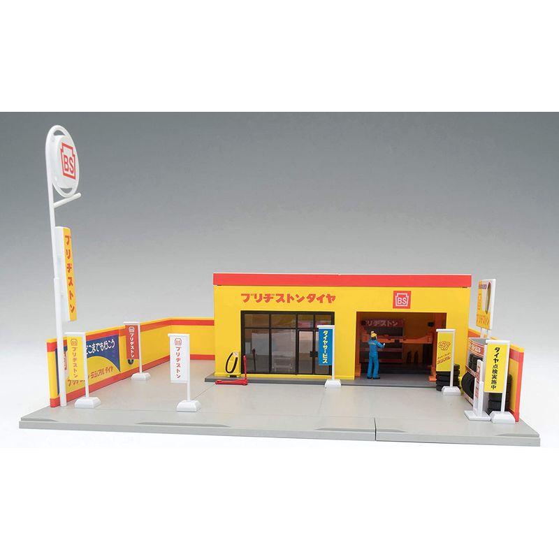 トミーテック トミカラマ ヴィンテージ 1/64 05b タイヤショップ (ブリヂストン) ミニカー用 ABS樹脂製 アクセサリー 完成品 トミカラマ ヴィンテージ 1/64 05b タイヤショップ ブリヂストン ミニカー用 ABS樹脂製 アクセサリー 完成品