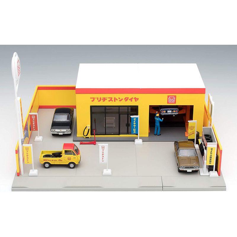トミーテック トミカラマ ヴィンテージ 1/64 05b タイヤショップ (ブリヂストン) ミニカー用 ABS樹脂製 アクセサリー 完成品 トミカラマ ヴィンテージ 1/64 05b タイヤショップ ブリヂストン ミニカー用 ABS樹脂製 アクセサリー 完成品